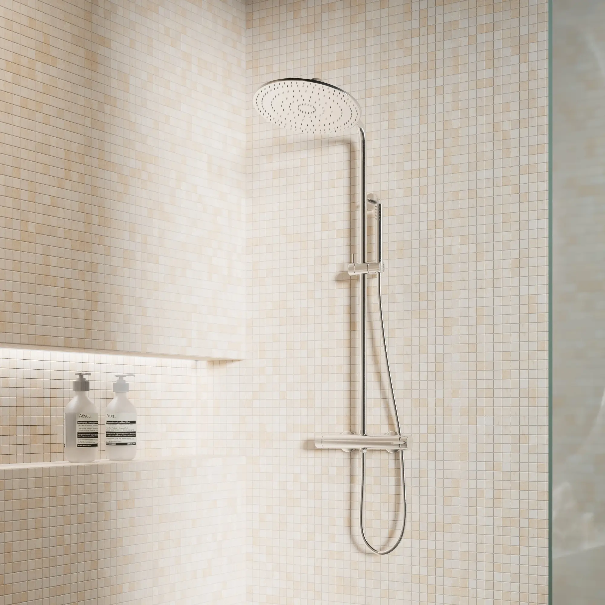 Изображение товара Мозаика мраморная KREAFORTA бежевый 30x30 см для стен и пола