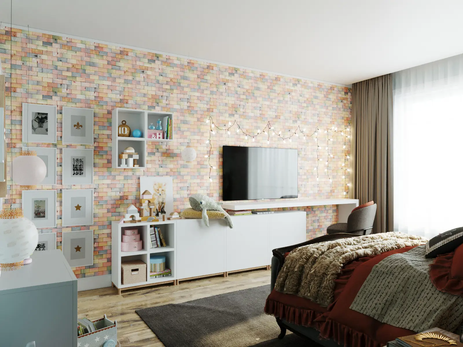 Изображение товара Панель-мозаика Gluten lignum Пайк бежевый 300x300x4мм 0.09м² 22шт ячейка 50x100мм