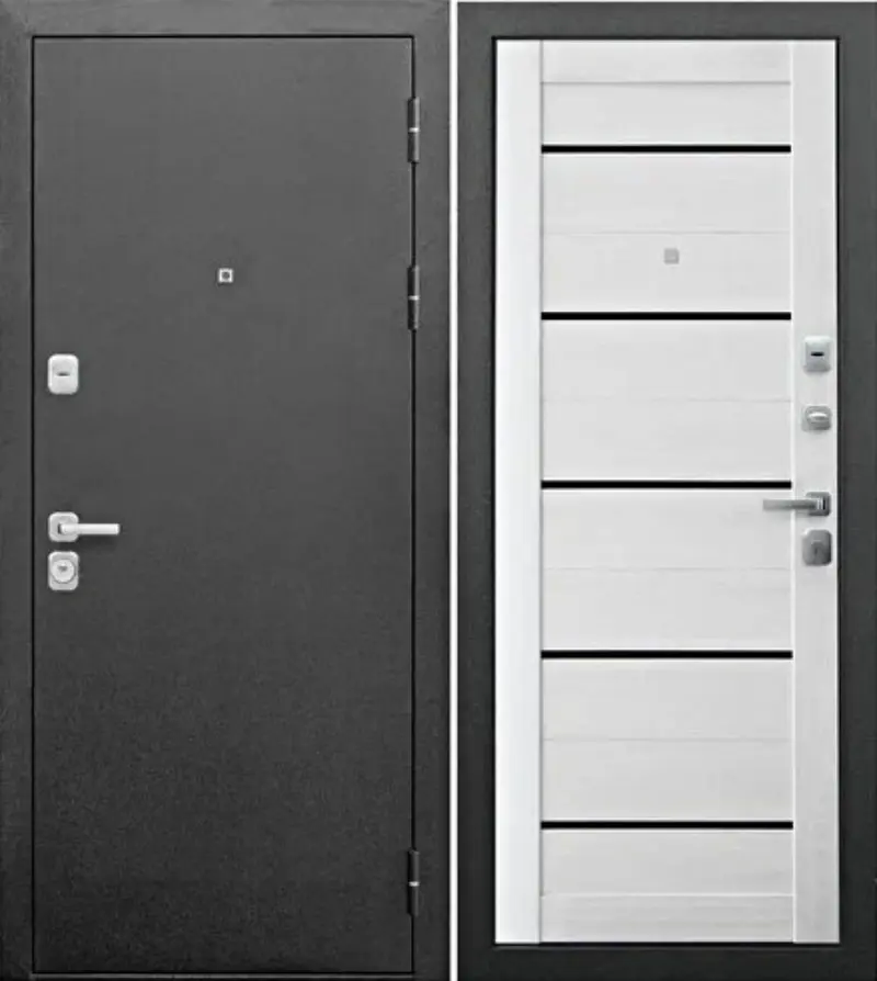 Изображение товара Входная дверь Ferroni Гарда 9 см левая 205x86см цвет антик серебро/ривьера айс