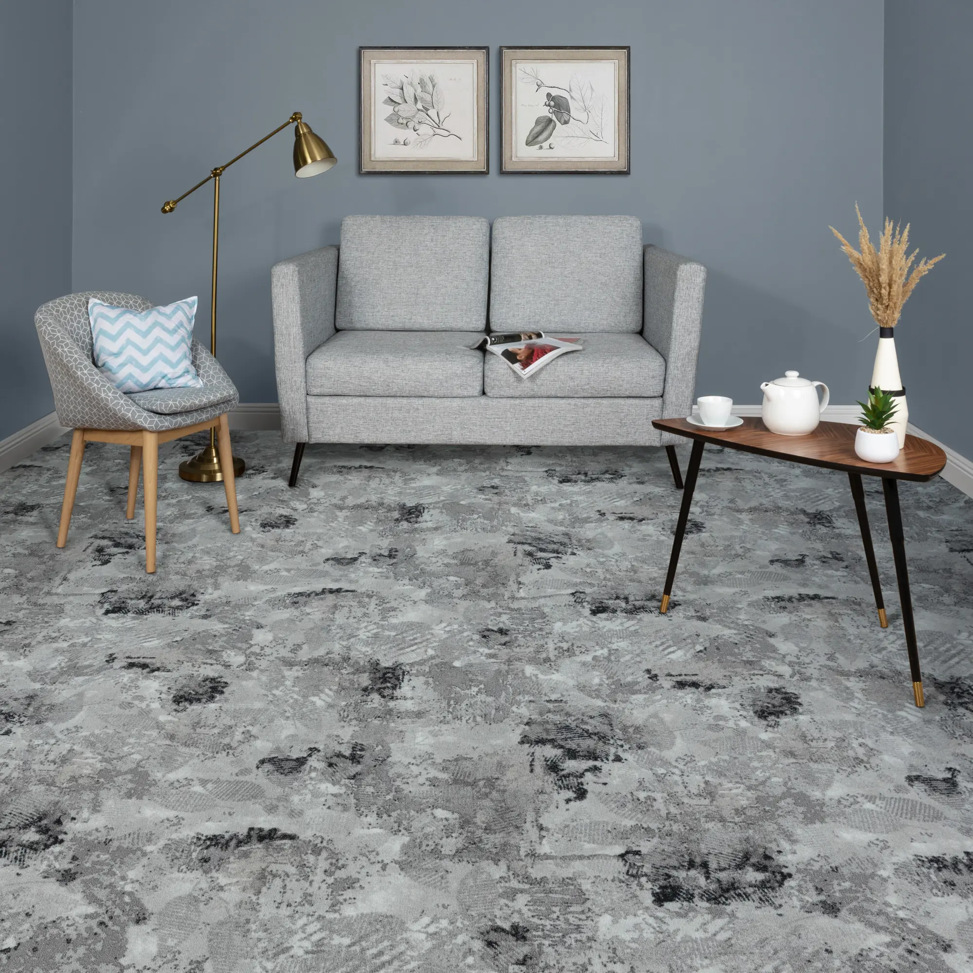 Изображение товара Ковролин тафтинговый «Мерен 9037» 5 м цвет разноцветный