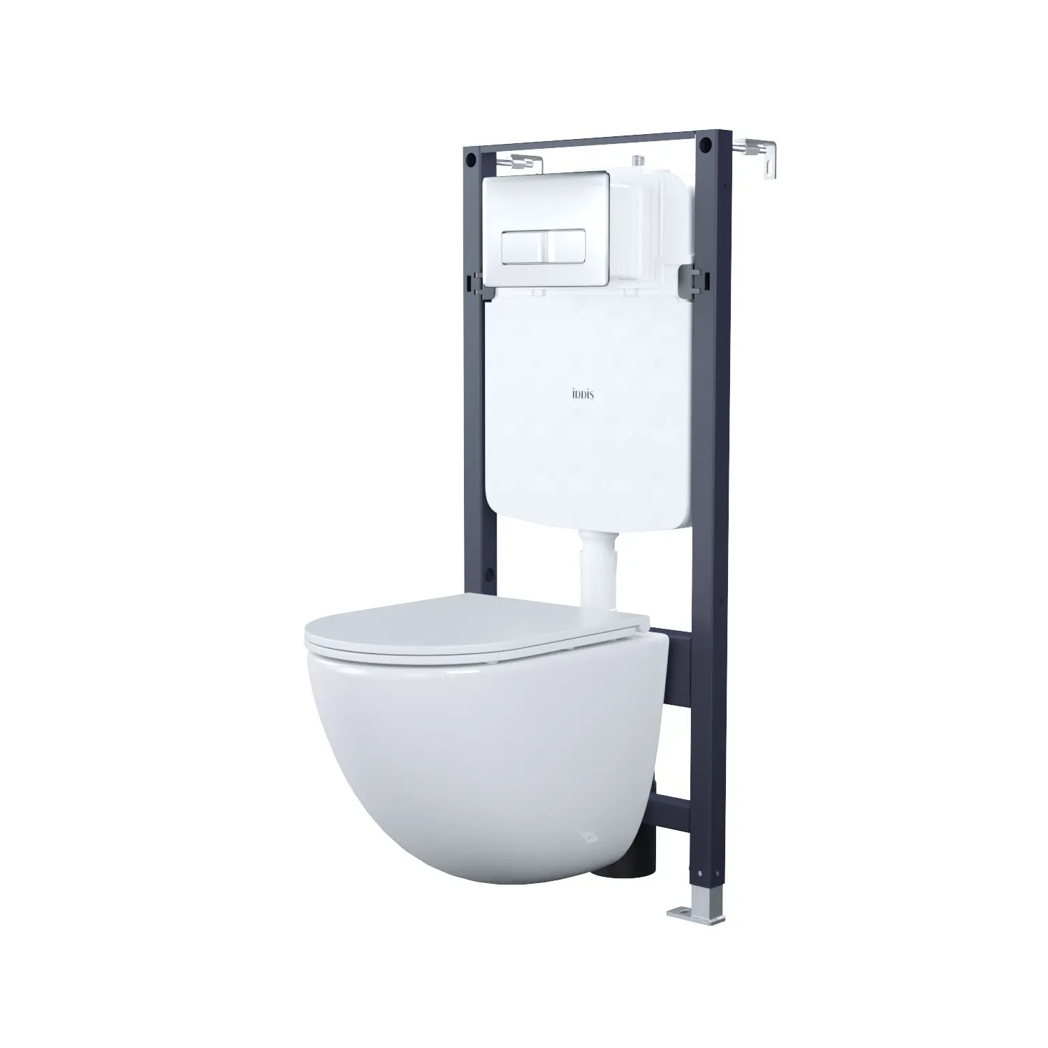 Изображение товара Комплект инсталляции с унитазом Iddis ODDAX01i73 безободковый с микролифтом цвет хром