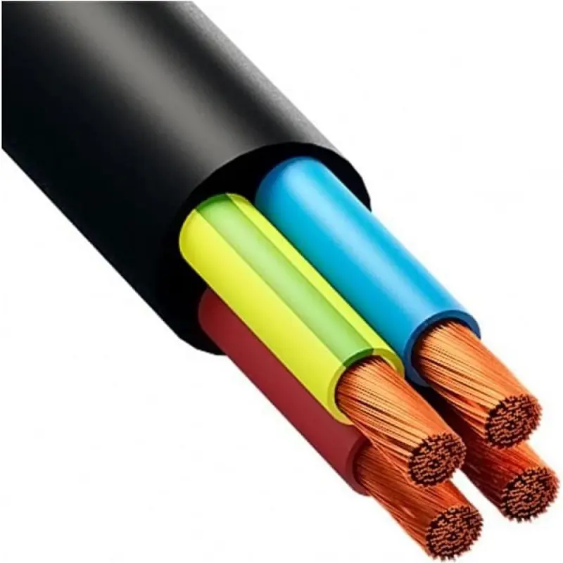 Изображение товара Кабель КГтп-ХЛ 4x4 100м ГОСТ Морозостойкий гибкий силовой кабель для внутренней наружной прокладки