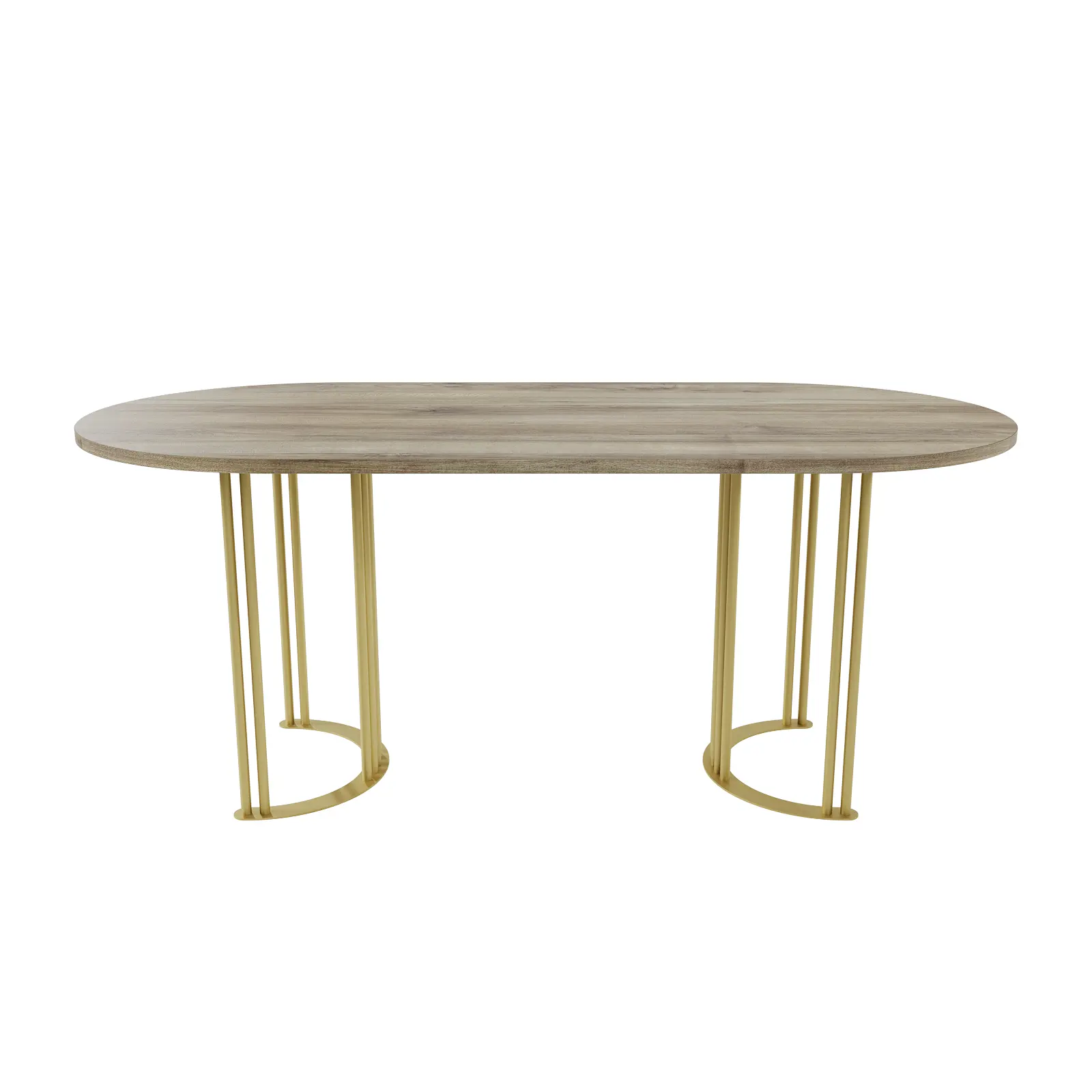 Изображение товара Кухонный стол овальный Genglass Violur GGT-20-1-1-18090 180x90 см лдсп цвет орех