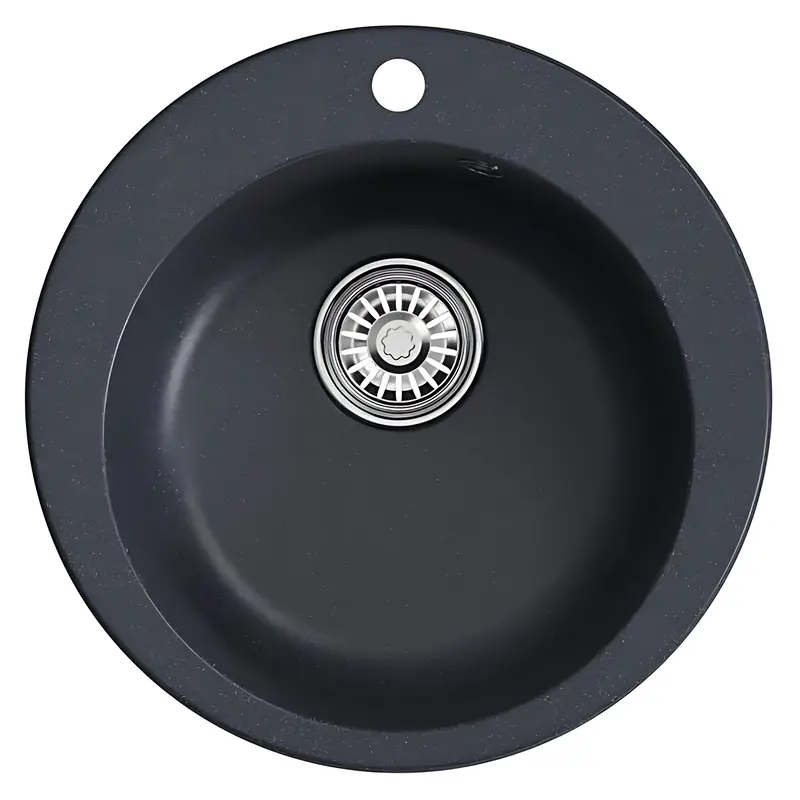 Изображение товара Мойка для кухни Mixline NL-TM13 53x53 см глубина чаши 200 см искусственный камень цвет антрацит