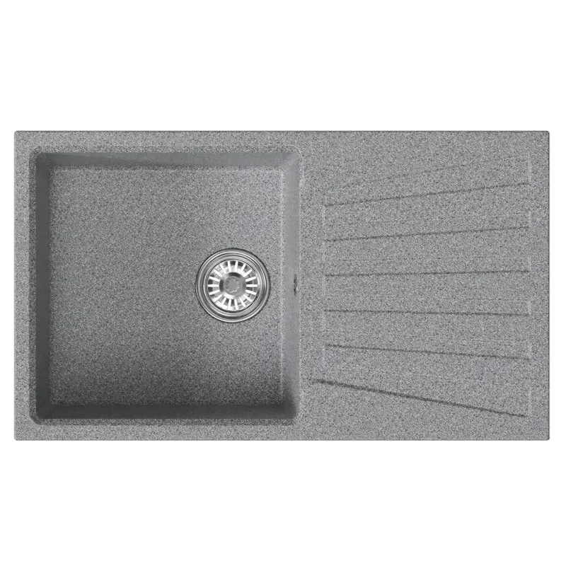Изображение товара Мойка для кухни Mixline NL-TM20 89x53 см глубина чаши 190 см искусственный камень цвет темно-серый