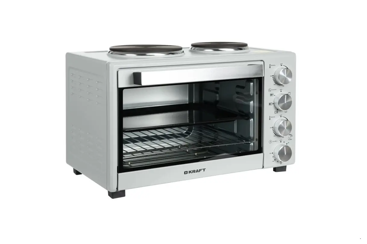 Изображение товара Электропечь 1600 Вт Kraft KFC-MOHP 380 HGR 58.2x39.7x38.2 см цвет серый