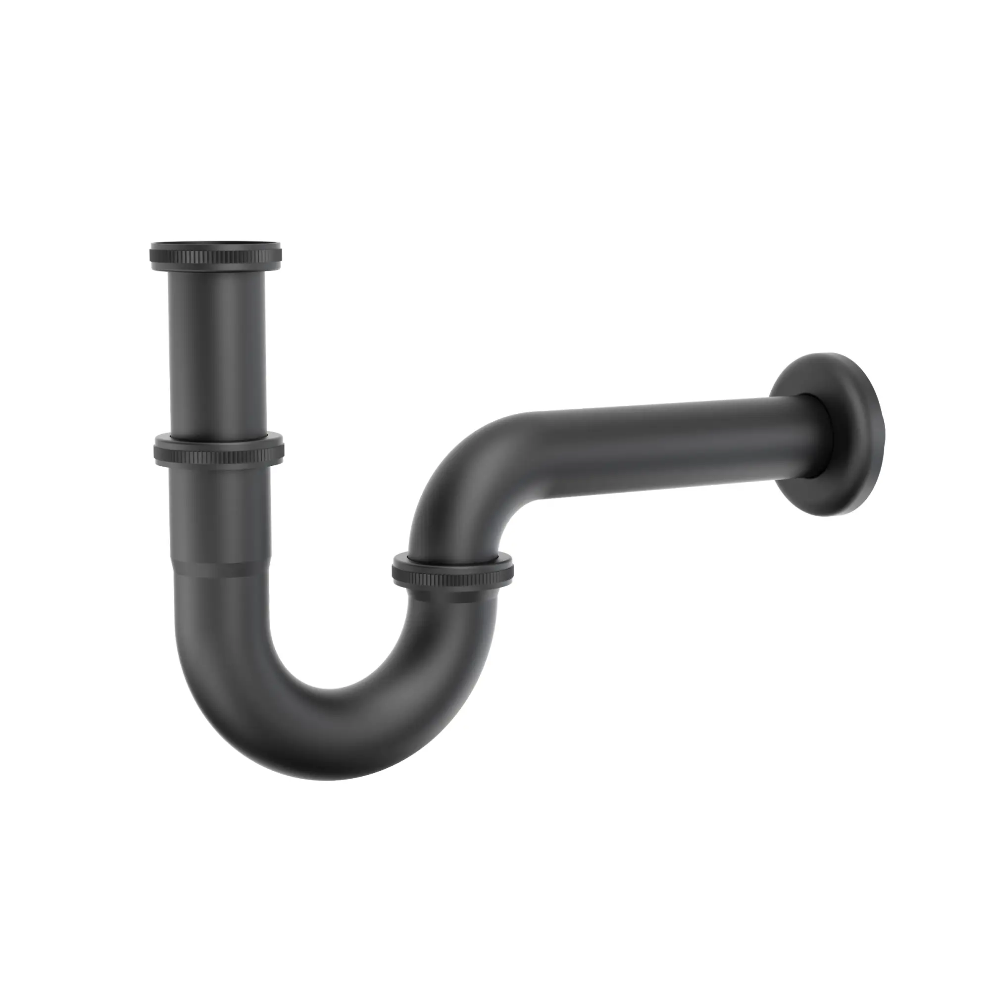 Изображение товара Сифон для раковины Tokito D64 мм клик-клак черный