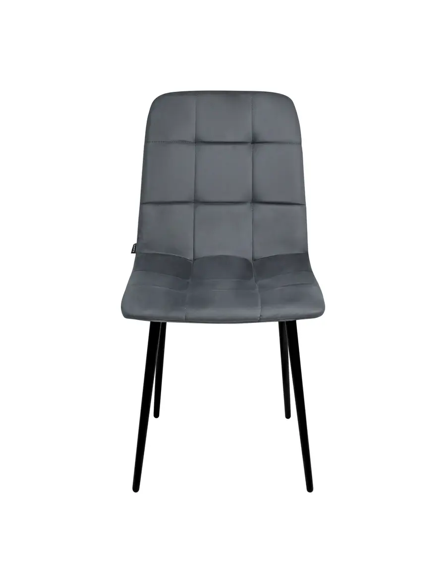 Изображение товара Кухонный стул Ridberg Честер 4 шт 48x91x43 см велюр цвет темно-серый