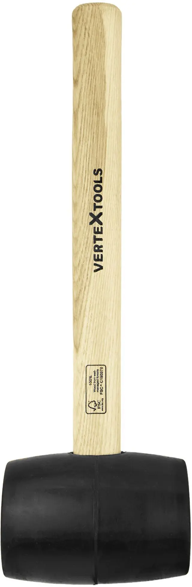 Изображение товара Киянка резиновая Vertextools 10-51-450 450 г диаметр 60 мм удобная