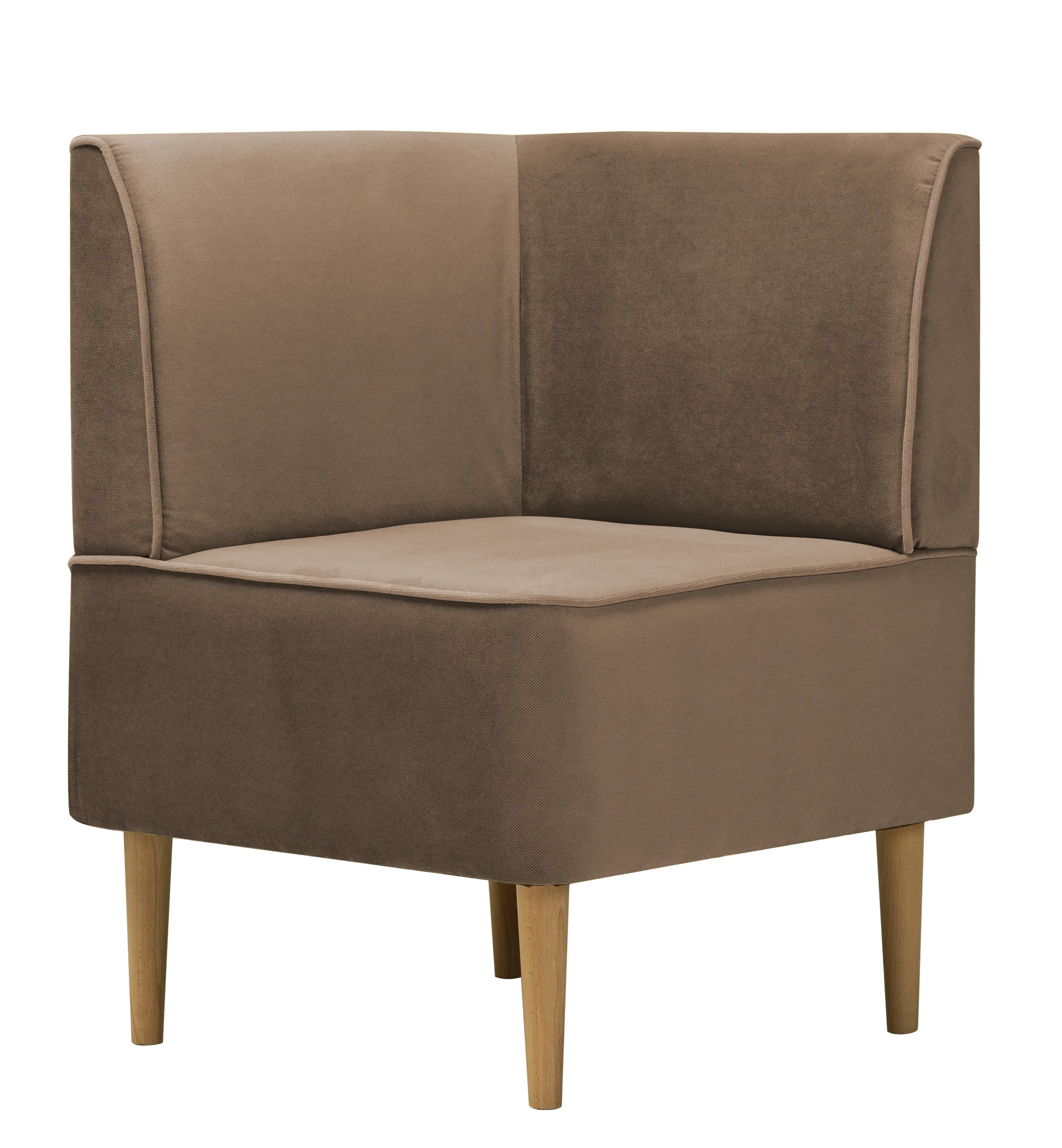 Изображение товара Кресло Диван не мебель Лагуна 60x82x59 см велюр цвет светло-коричневый