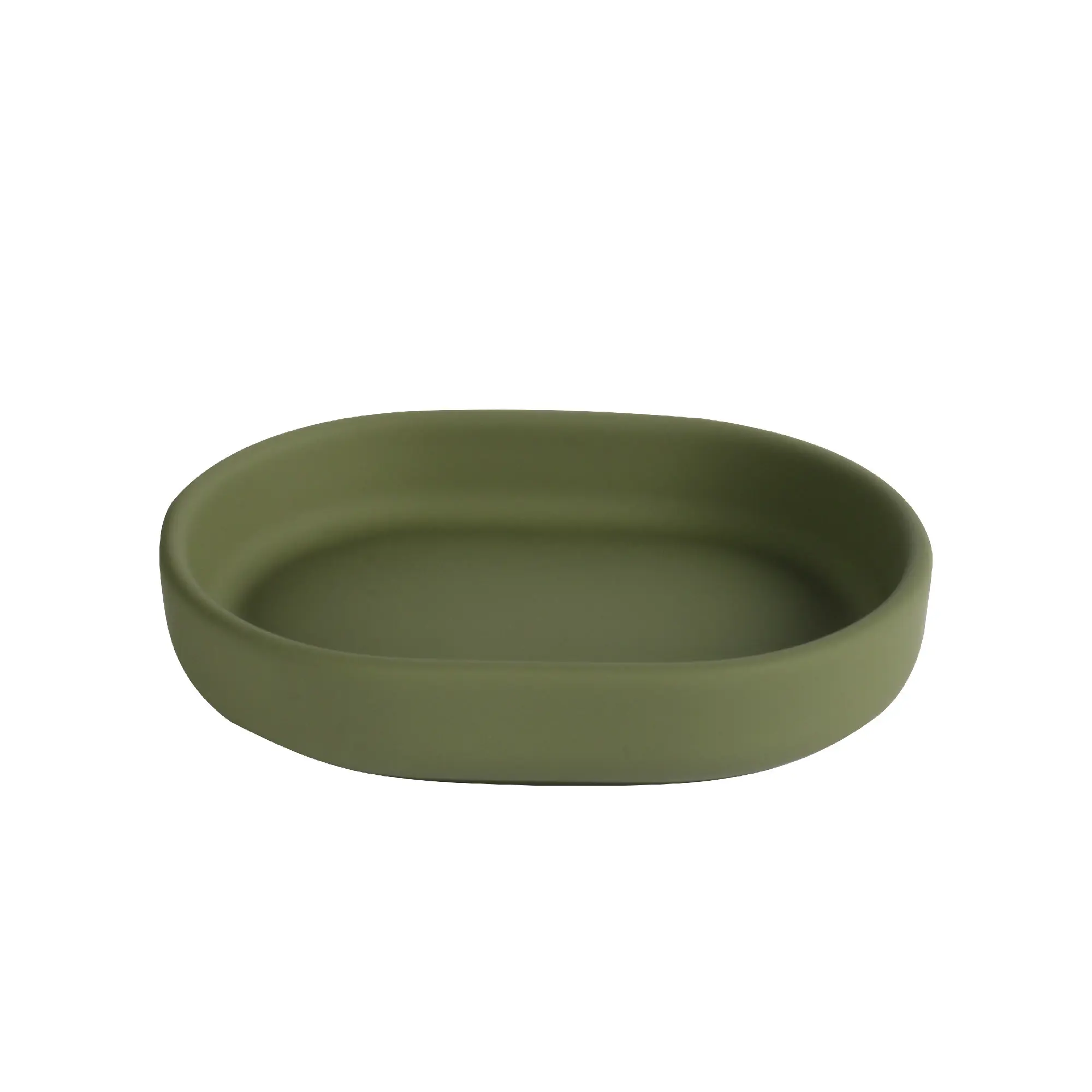 Изображение товара Мыльница Fixsen Midori FX-650-4 керамическая зеленая овальная матовая