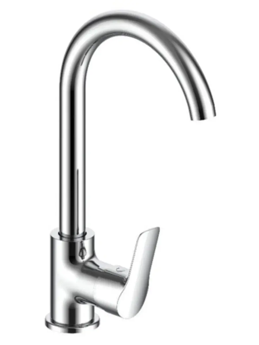 Изображение товара Смеситель для кухни Voda RE519 поворотный излив 24.1 см цвет хром