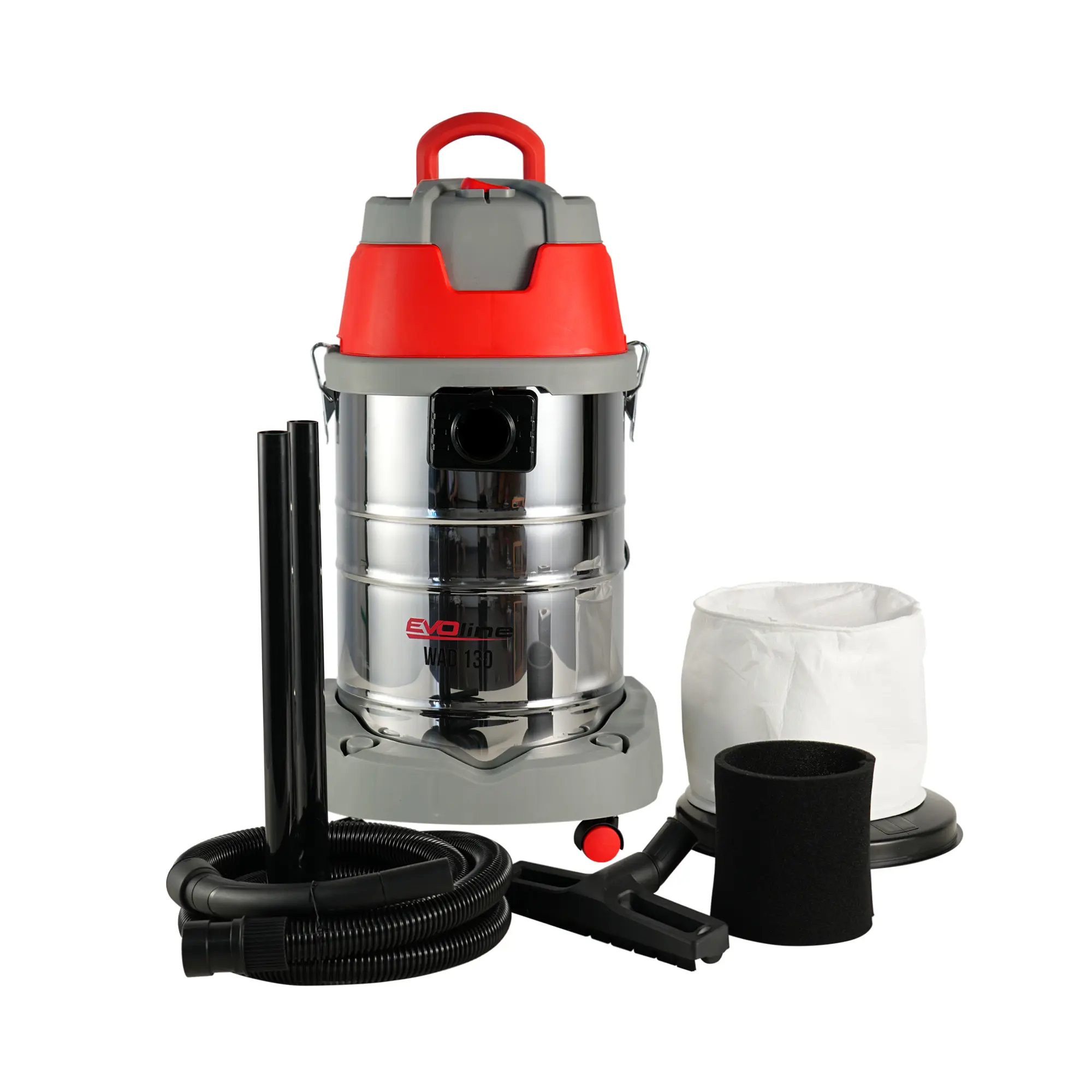 Изображение товара Пылесос строительный EVOline WAD 130 1400 Вт 30 л для сухой и влажной уборки
