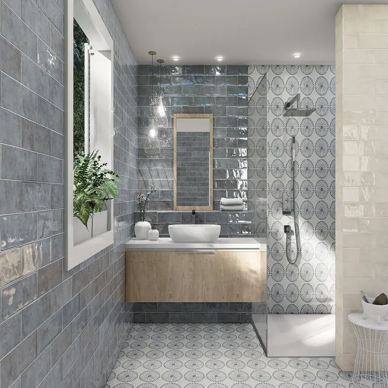 Изображение товара Керамическая плитка Mainzu Cinque Terre 10x30 светло-синяя для стен