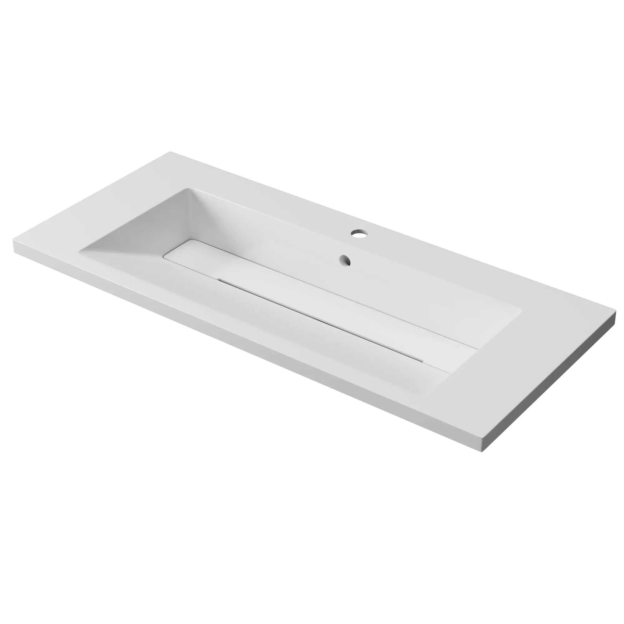 Изображение товара Раковина мебельная Атлант 105 см из литьевого мрамора глянцевая