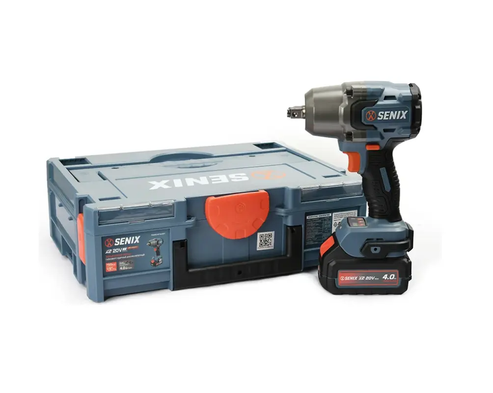 Изображение товара Аккумуляторный гайковерт SENIX PDWX2-M7-EU 750 Нм бесщеточный с кейсом и подсветкой