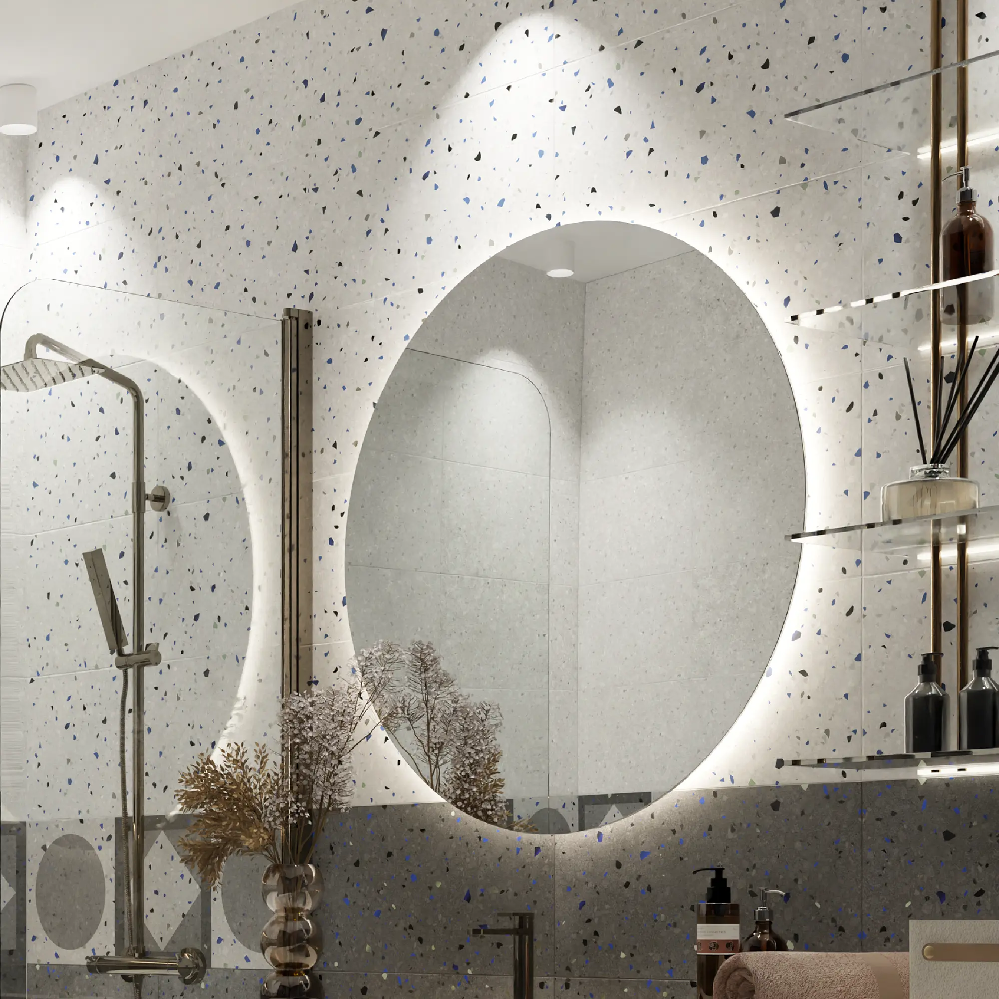 Изображение товара Плитка настенная Керамин Салерно 7Д 60x30 см серый