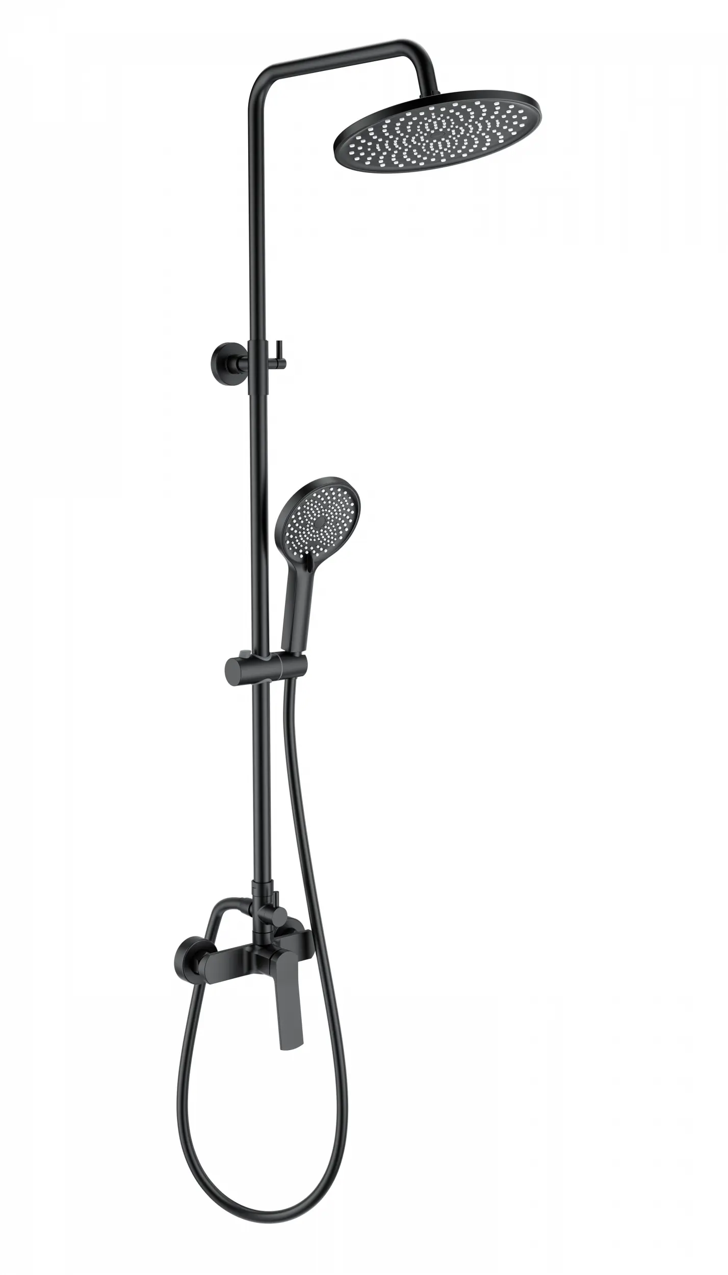 Изображение товара Душевая система Wonzon & woghand WW-B3200-MB 1 режимная цвет черный матовый