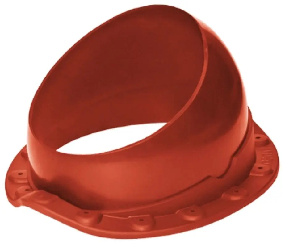 Изображение товара Проходной элемент Krovent Base-VT Wave ø125/150мм красный для металлочерепицы