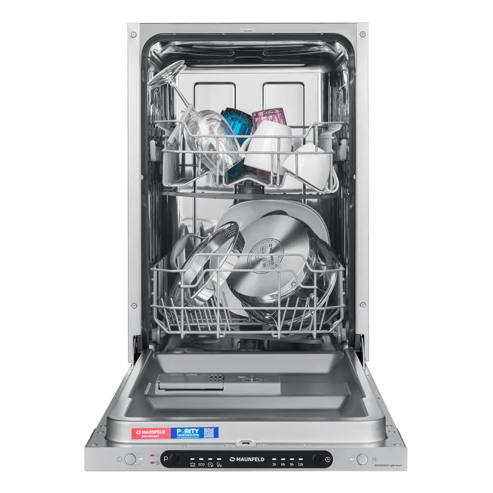 Изображение товара Встраиваемая посудомоечная машина Maunfeld MLP4249G02 Light Beam 45 см 9 комплектов