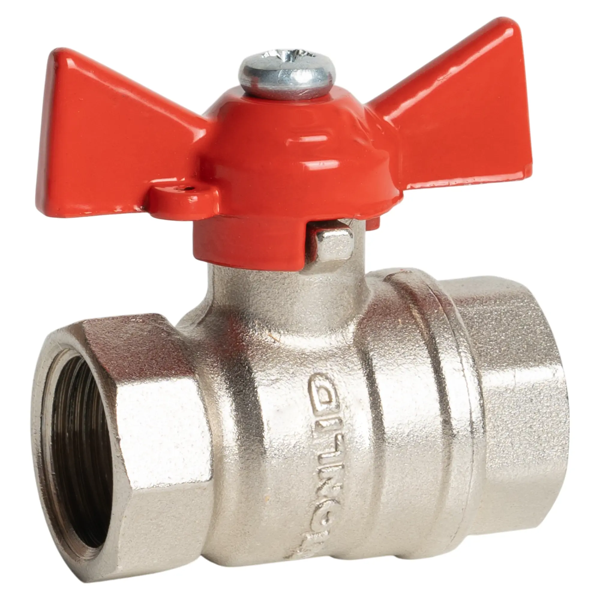 Изображение товара Кран шаровой прямой MONLID DN13 PN40 1/2" ВР латунь ручка бабочка