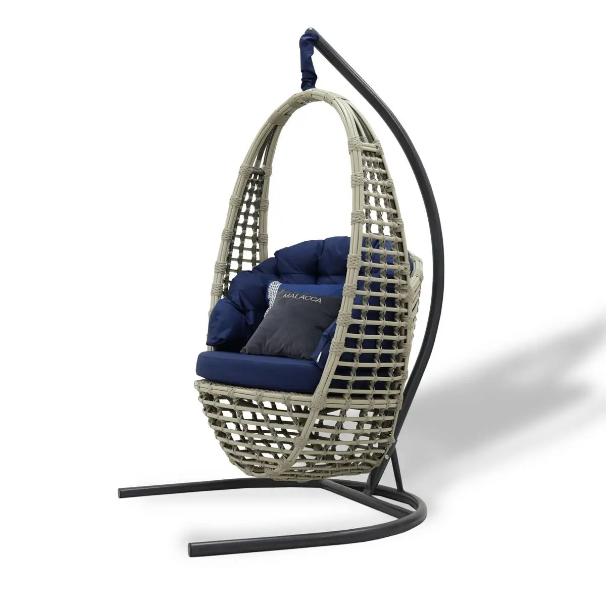 Изображение товара Кресло подвесное Malacca Кастриес 1-х местные до 120 кг серый/синий