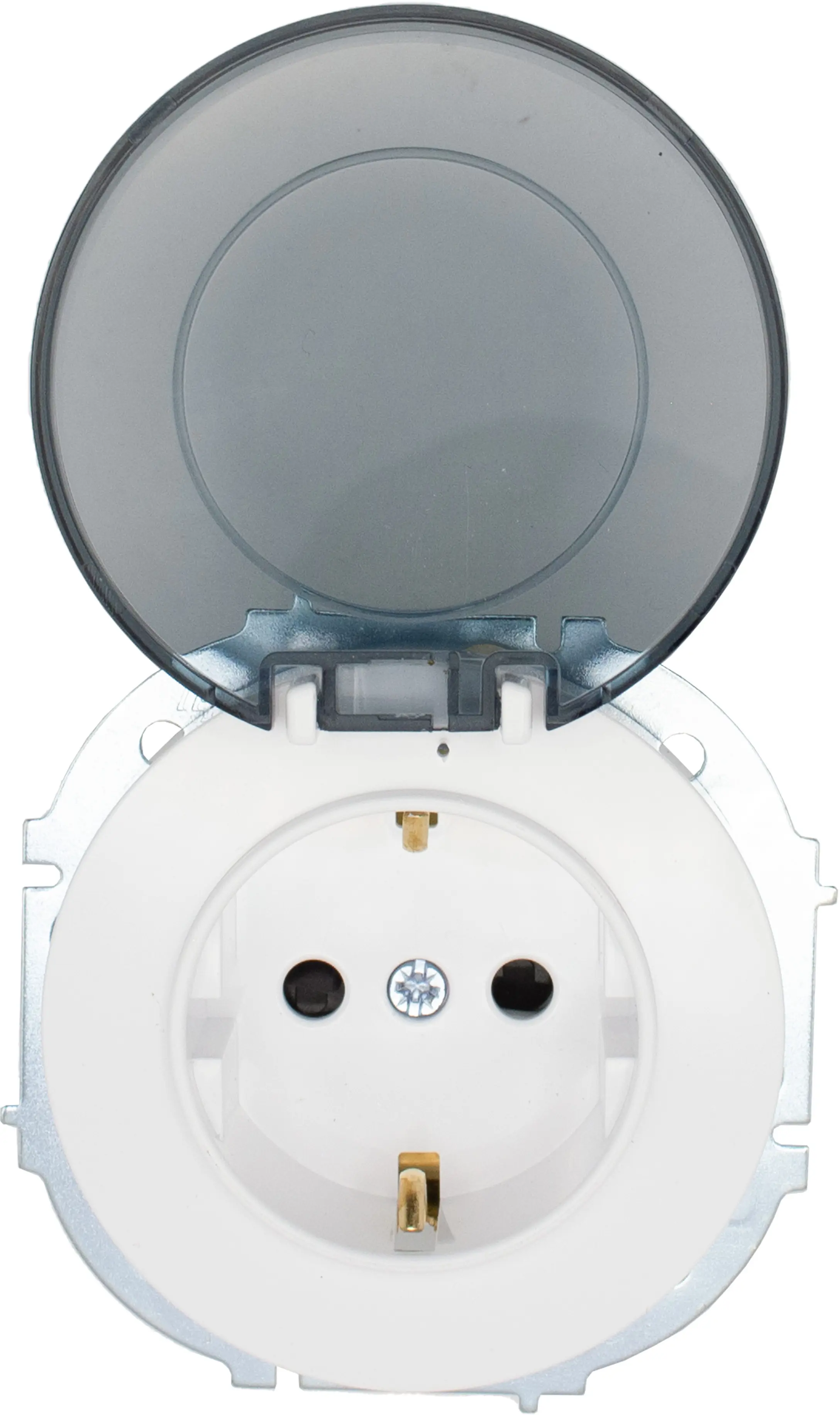 Изображение товара Встраиваемая розетка Osen с заземлением IP44 белая от LEZARD