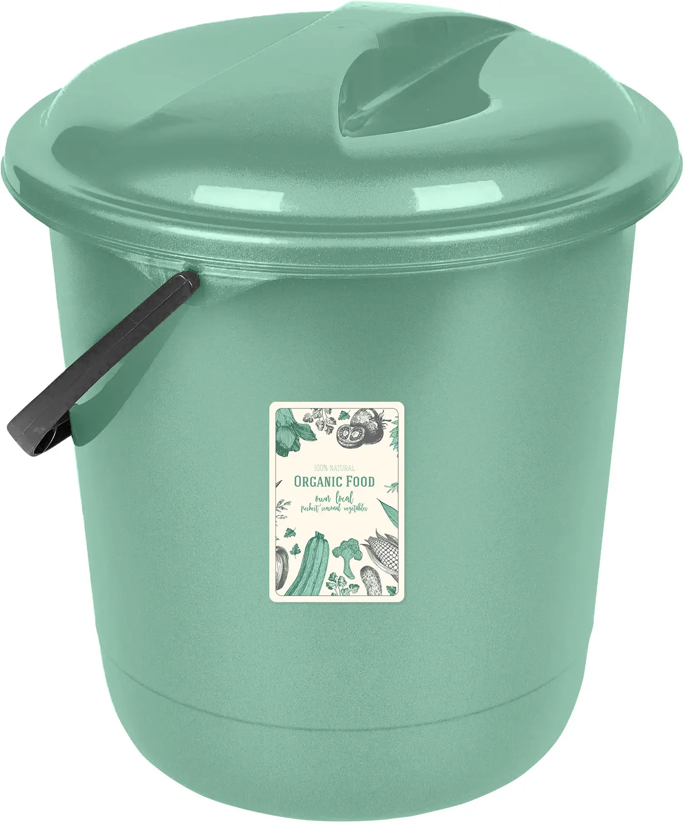 Изображение товара Ведро 12 л Organic Food с крышкой для хранения и уборки