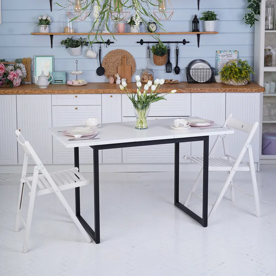 Изображение товара Кухонный стол прямоугольный Frenesie 100x100 см лдсп цвет дерево