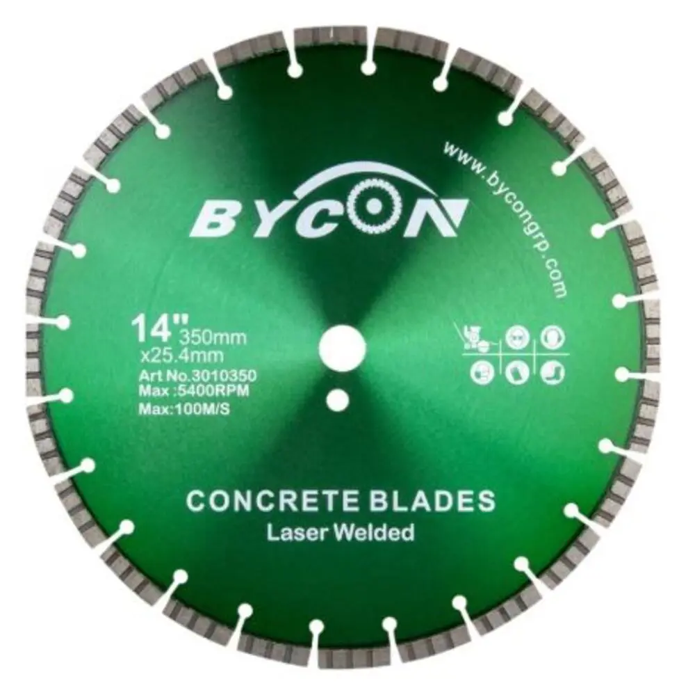 Изображение товара Диск алмазный по бетону Bycon 3010350 турбосегментный 350x25.4x2.2 мм профессиональный