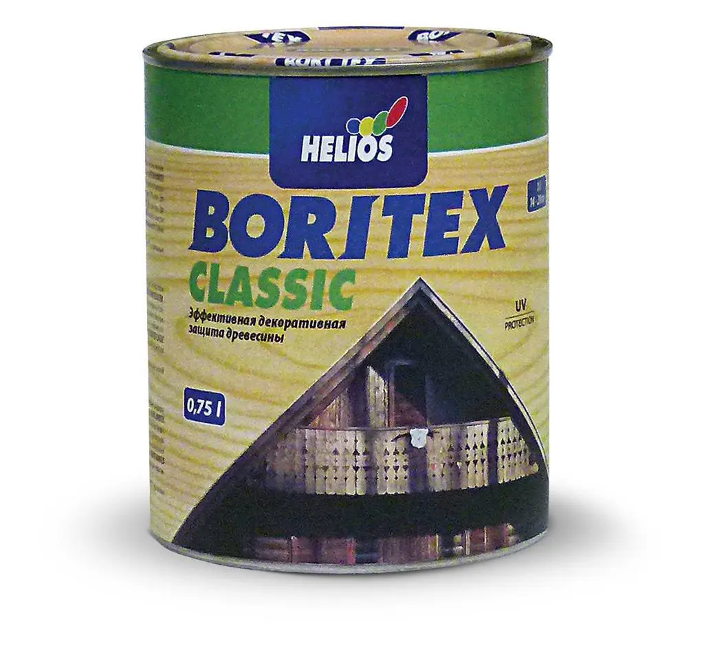 Изображение товара Антисептик HELIOS BORITEX CLASSIC каштан 0.75 л для защиты древесины