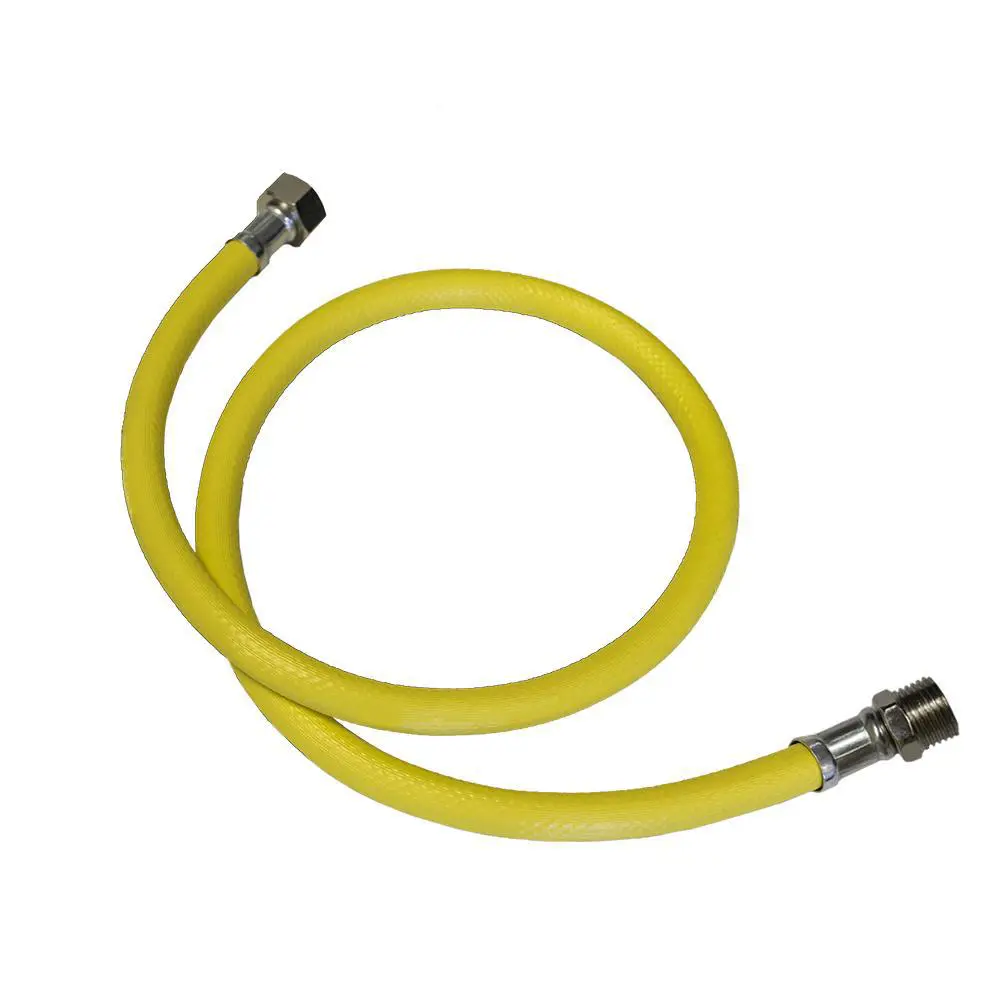 Изображение товара Газовая подводка ПВХ 1/2 дюйма 150 см армированная стальная резьба