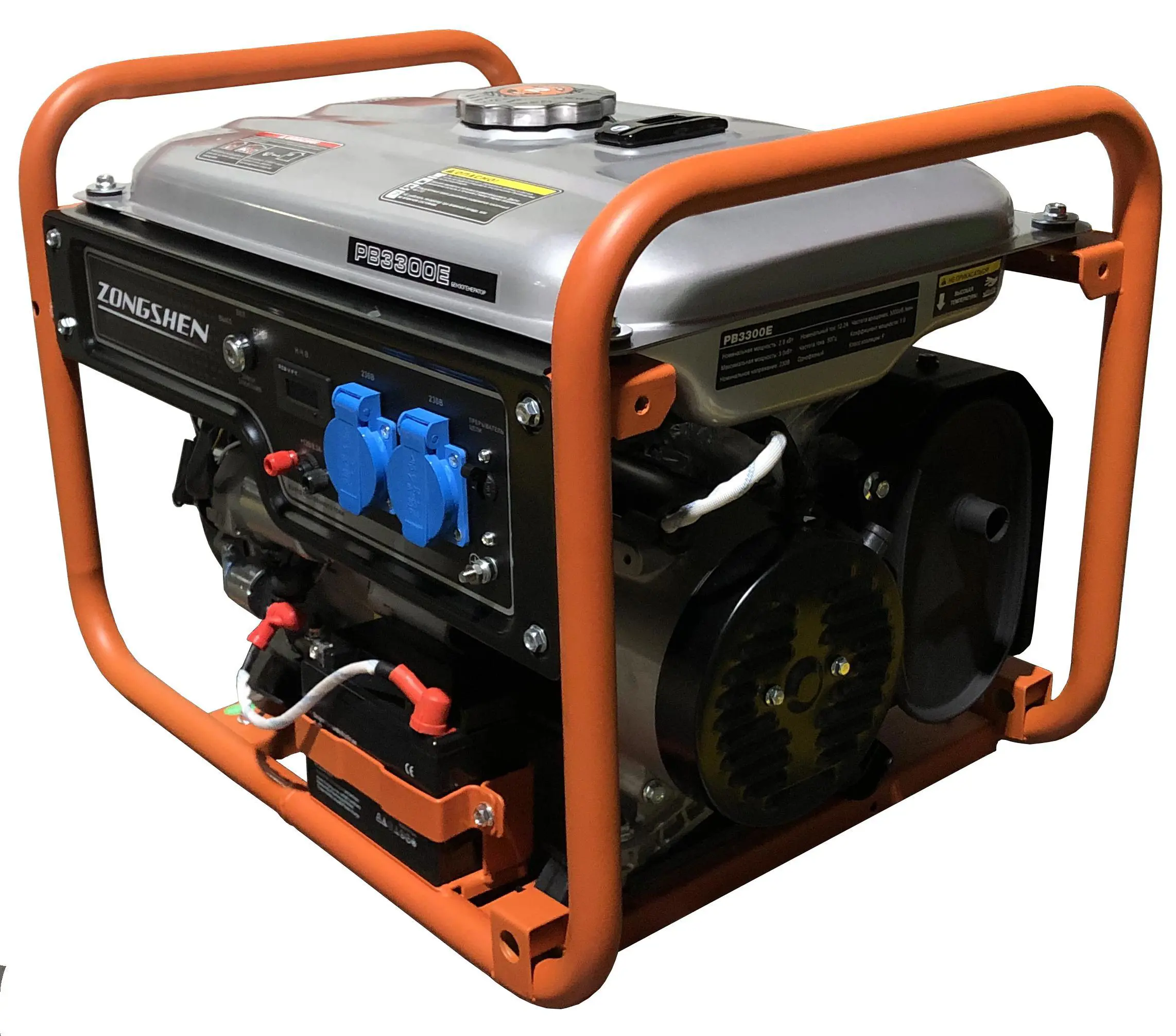 Изображение товара Генератор бензиновый Zongshen PB 3300 E, 3 кВт