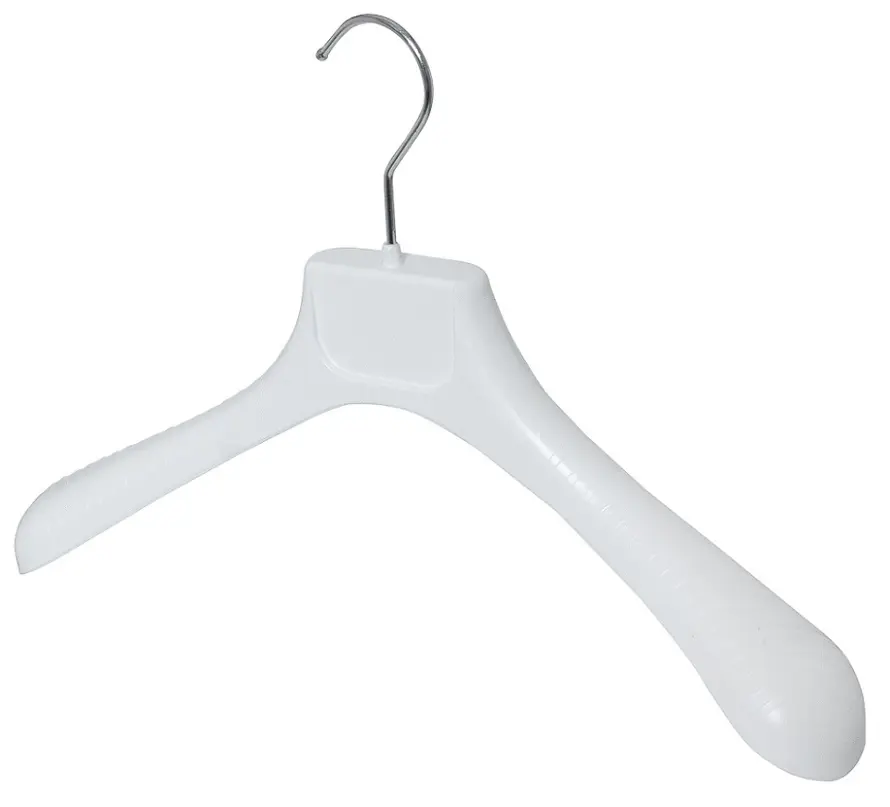 Изображение товара Вешалка для верхней одежды 42x26x5.5 см 9 шт пластик цвет белый