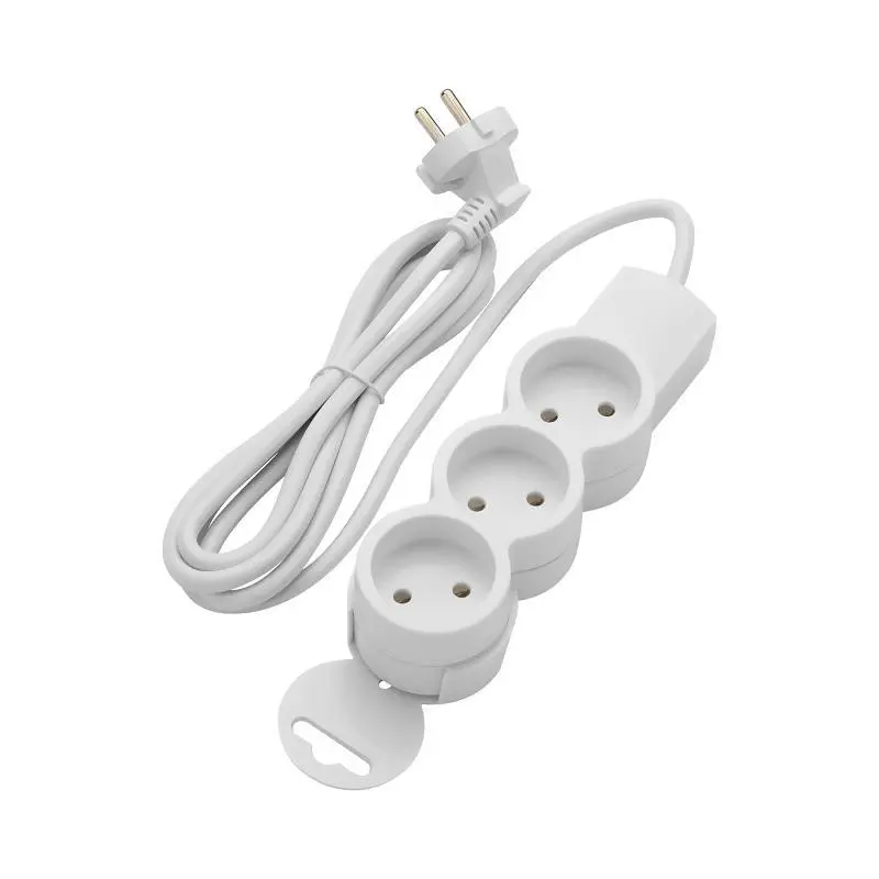 Изображение товара Удлинитель бытовой Duwi 32001 3 розетки без заземления 2x0.75 мм 1.5 м 2200 Вт цвет белый