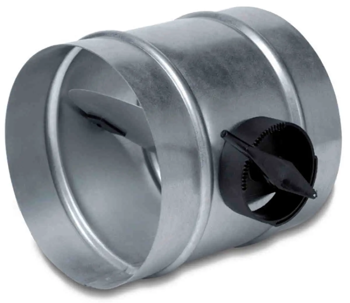 Изображение товара Дроссель-клапан Diaflex DKR-200 200 мм из оцинкованной стали для вентиляции