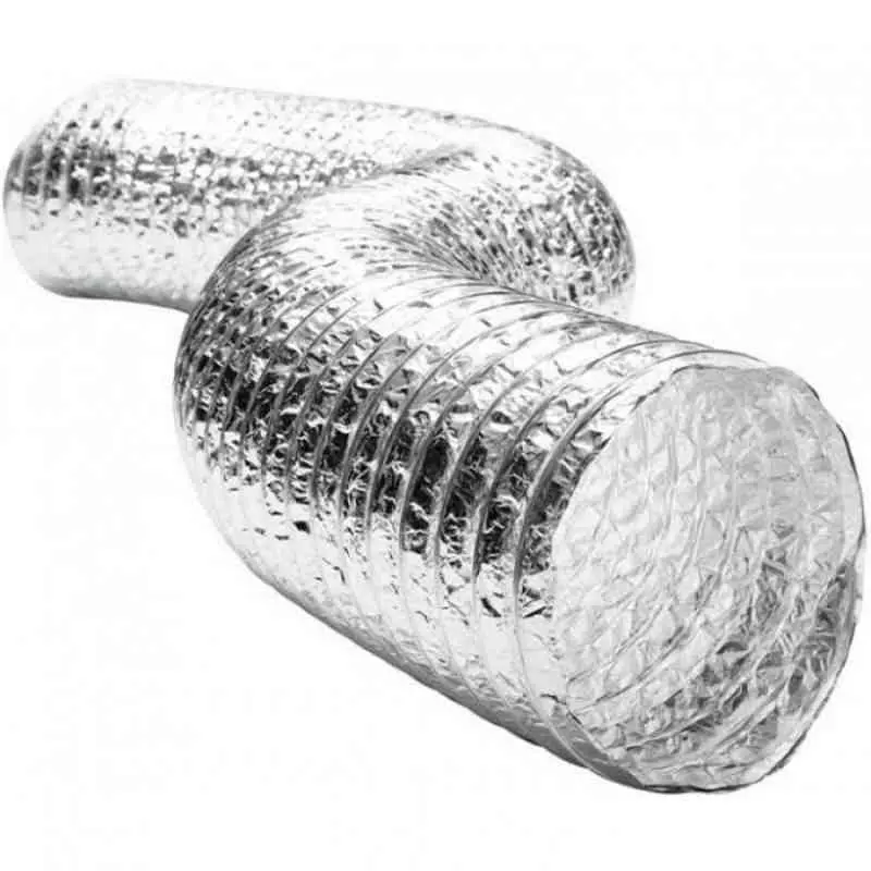 Изображение товара Гибкий воздуховод DIAFLEX DFAm-254, 5 м, алюминиевая фольга, устойчивый и гибкий