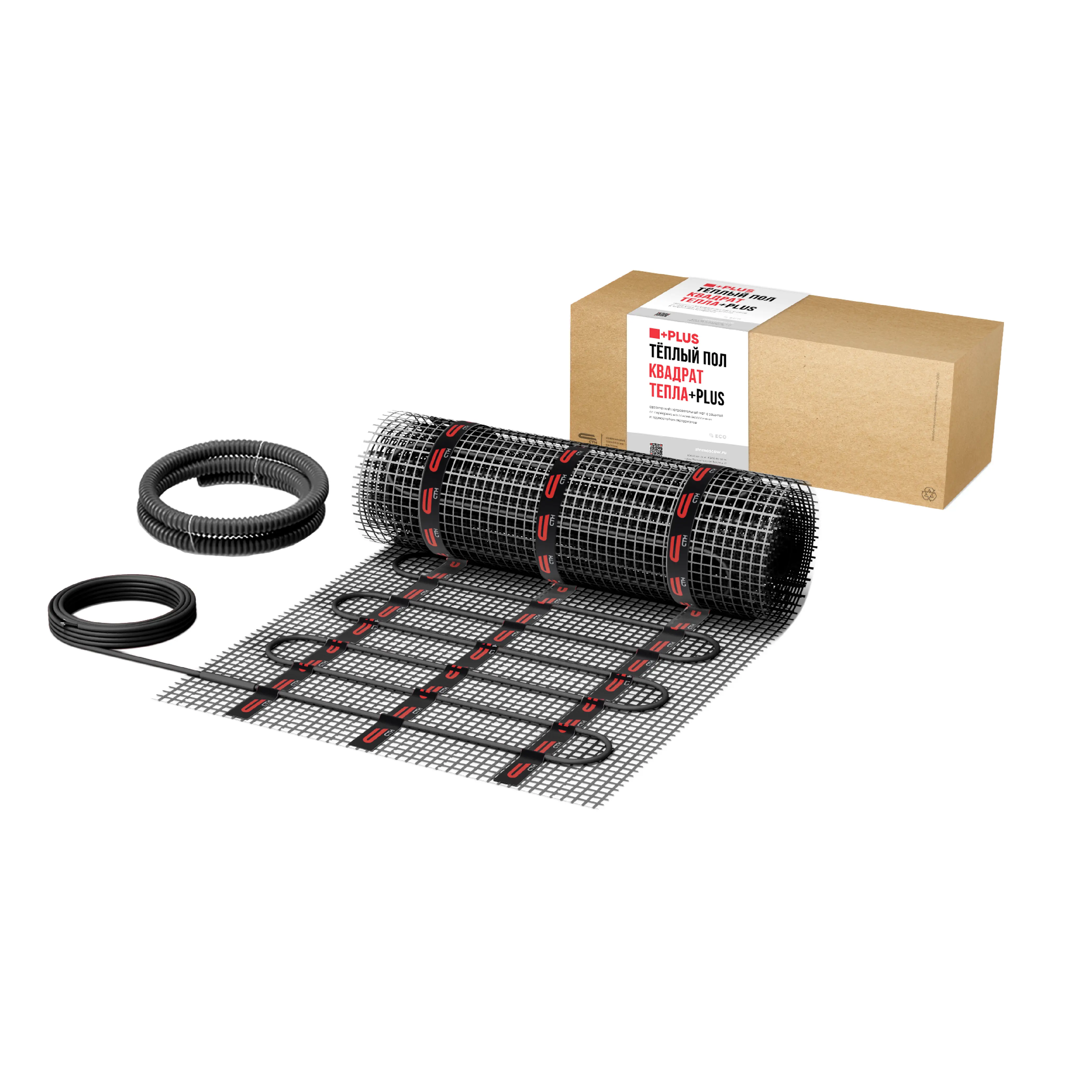 Изображение товара Нагревательный мат СТН Квадрат тепла 3.5 м² 700 Вт для теплого пола