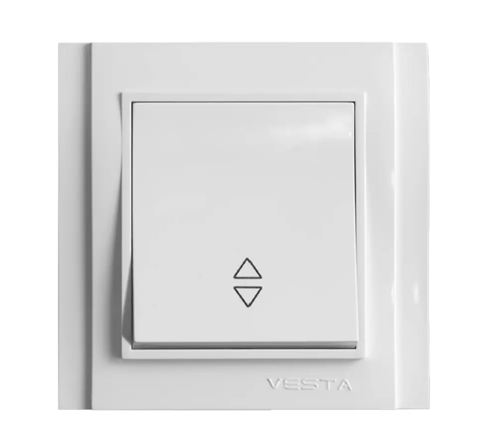 Изображение товара Выключатель встраиваемый Vesta-electric Verona FVK020105BEL 1 клавиша цвет белый