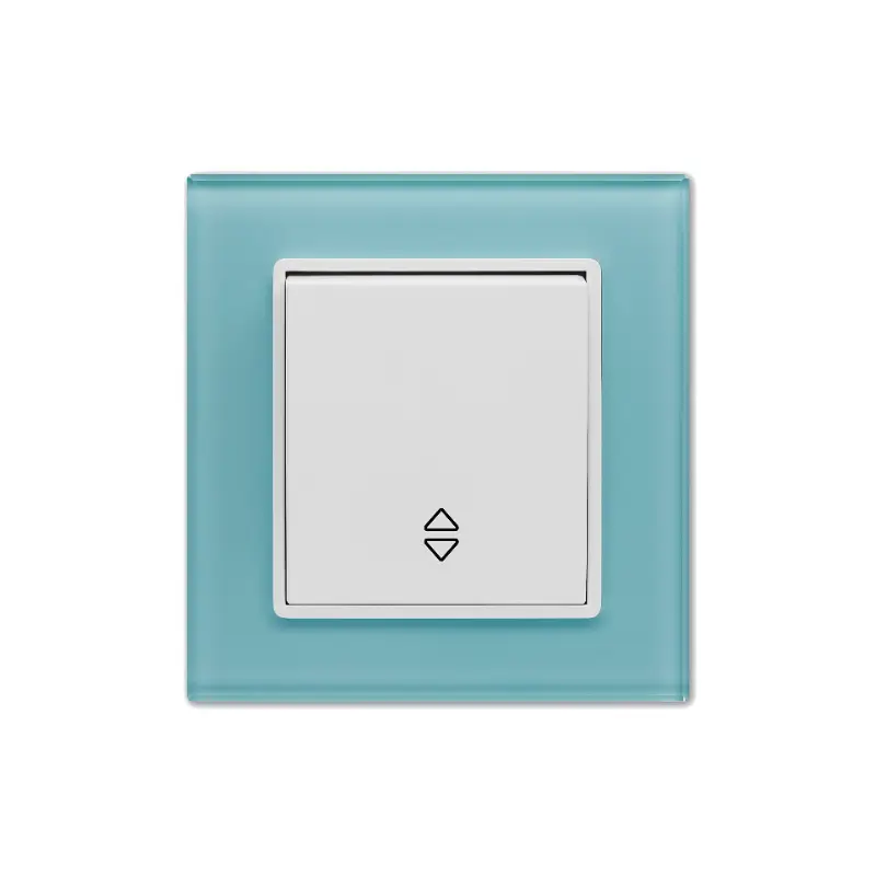 Изображение товара Выключатель встраиваемый Vesta-electric Exclusive Blue FVK050105SIN 1 клавиша цвет голубой