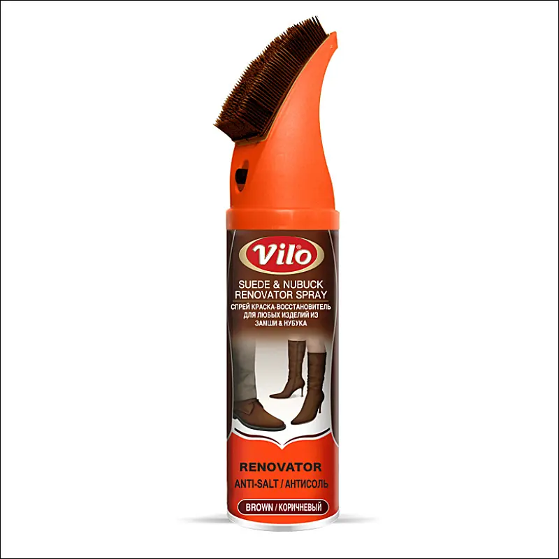 Изображение товара Краска-восстановитель VILO 2821317 для любых изделий из замши и нубука цвет коричневый 200 мл
