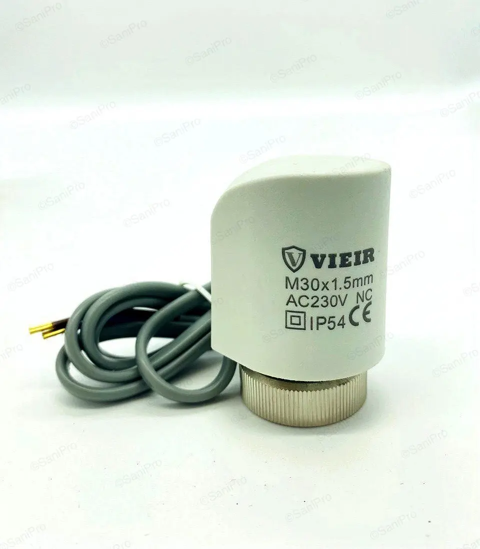 Изображение товара Сервопривод электротермический ViEiR VR1122 для коллектора M30x1.5 нормально закрытый 230 В 2 м