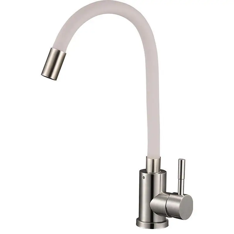 Изображение товара Однорычажный смеситель Solone EZA4-F090GY цвет нержавеющая сталь