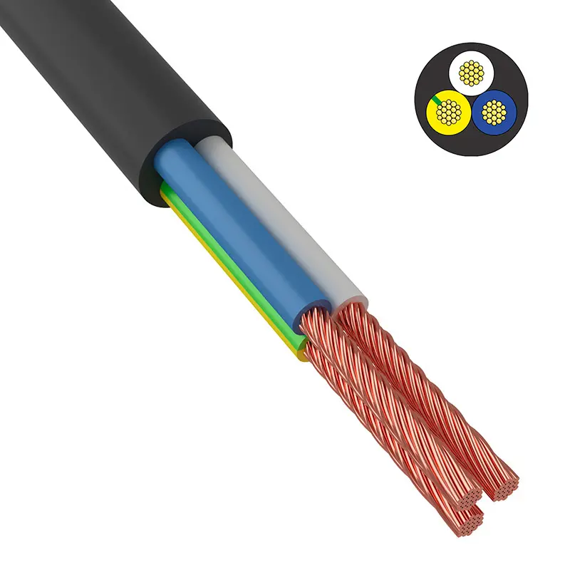 Изображение товара Провод Калужский кабельный завод ПВС 3x1.5 цвет черный 10 м ГОСТ