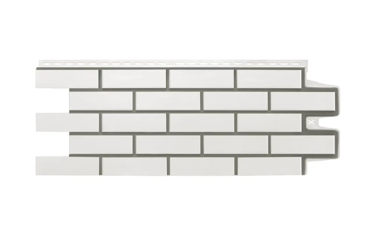 Изображение товара Фасадная панель Grand line Клинкерный кирпич Премиум 1109x418x20мм пломбирный 0.38м²