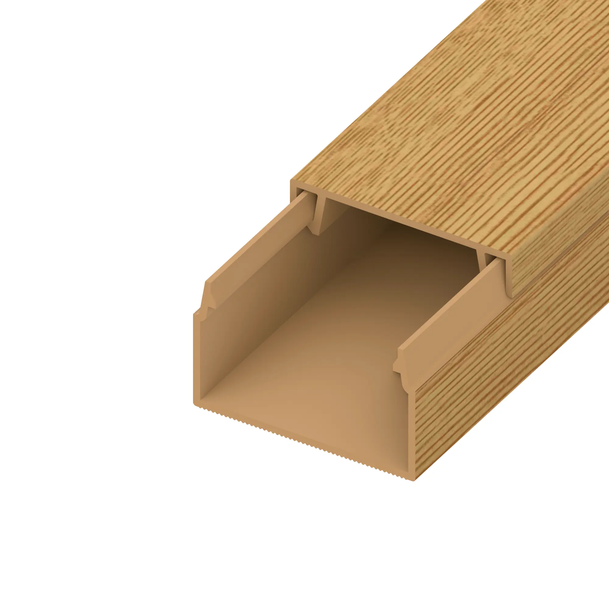 Изображение товара Кабель-канал Agis profile 25x16 мм 200 см цвет сосна 3 d 5 шт. в упаковке
