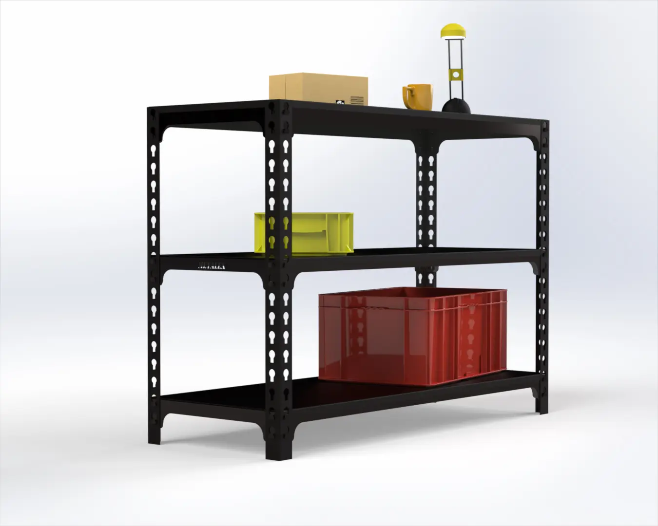 Изображение товара Стол-верстак Metalex 117105 950х1500х600 мм с двумя полками