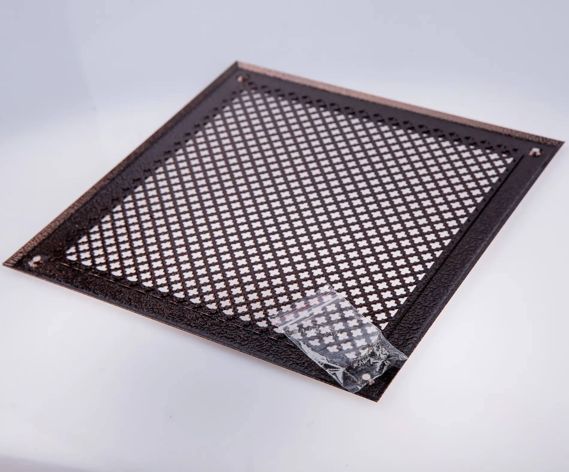 Изображение товара Решетка вентиляционная Шамрай 200x200 мм сталь/алюминий цвет медь