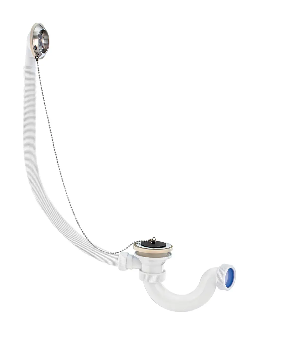 Изображение товара Сифон для ванны Virplast D40 мм белый 45106