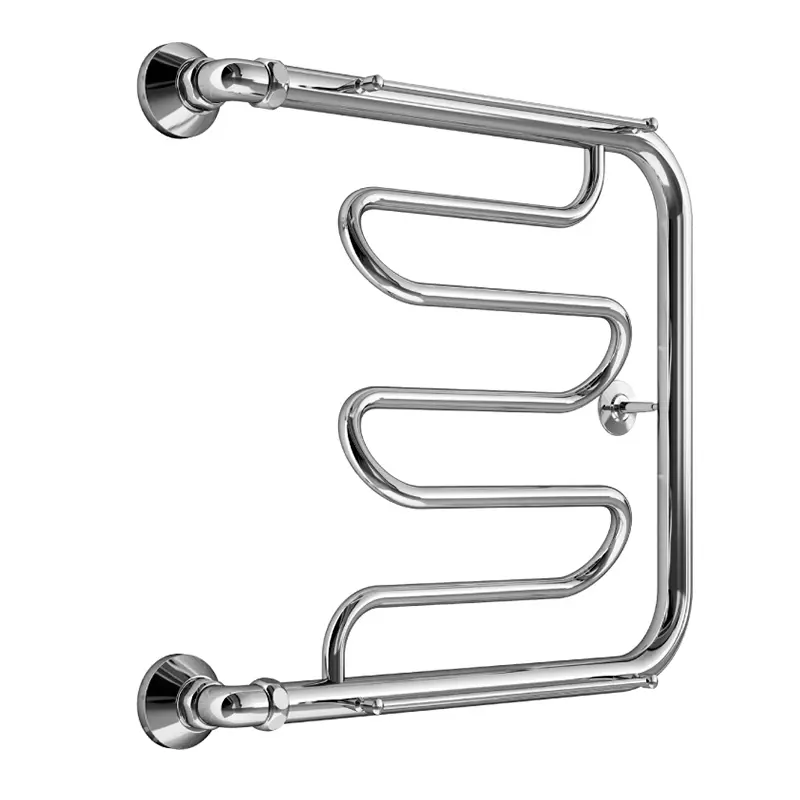 Изображение товара Водяной полотенцесушитель е-образный Melodia della vita Foxtrot 50х50 см из нержавеющей стали